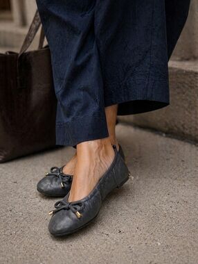 Mackage Classic Black Bow Ballet Flats 5(35)